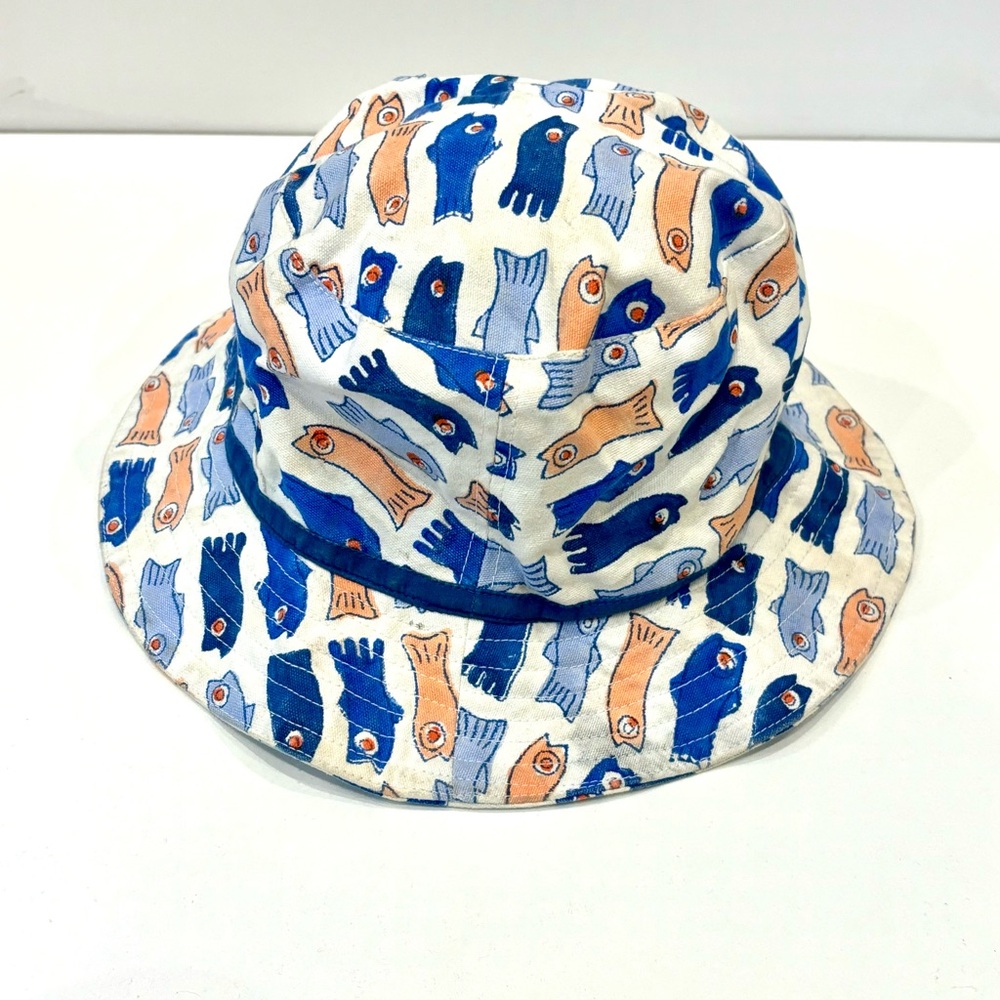 Roberta Roller Rabbit Blue and Orange Kids Hat size M